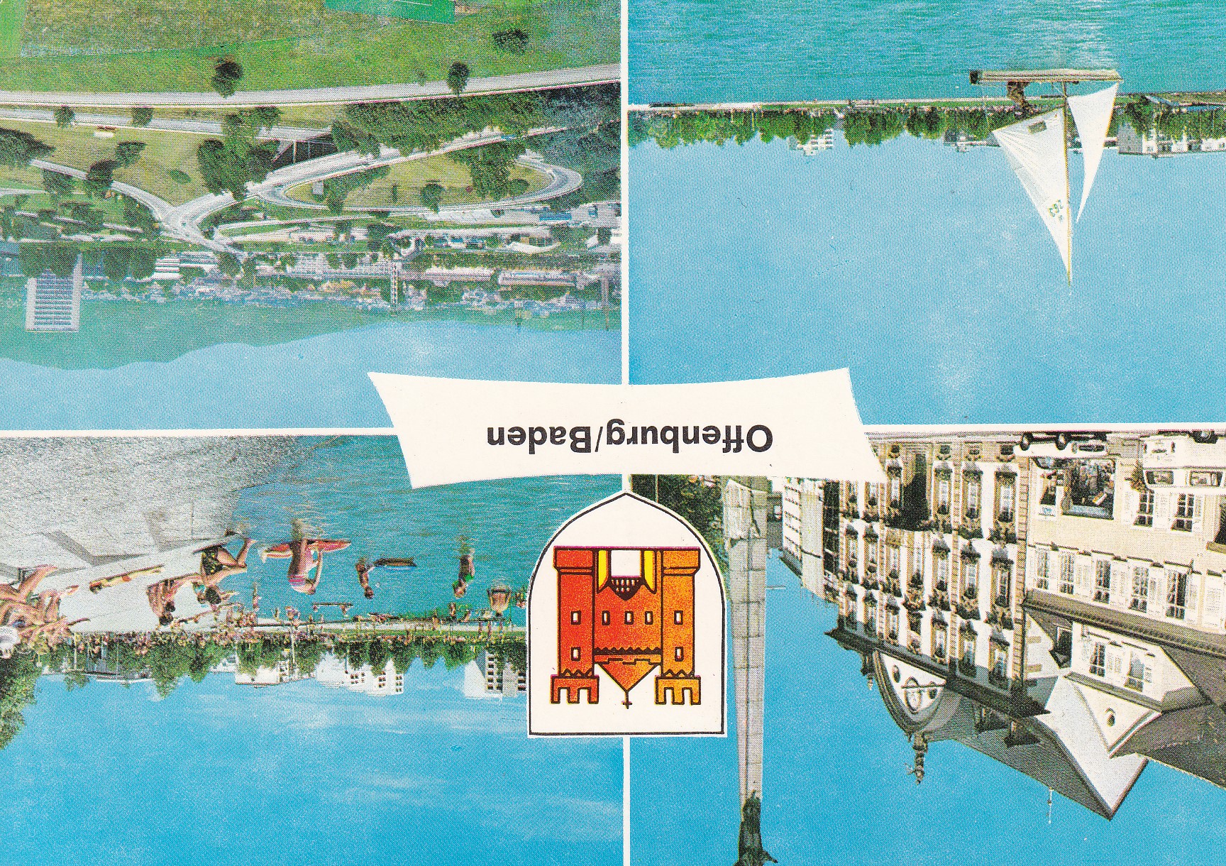 Ansichtkarte "Offenburg/Baden " gelaufen 1973 (Archiv des IGPP)